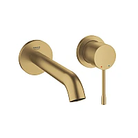 Змішувач для раковини GROHE Essence на 2 отвори M-Size, золото матове, 29192GN1