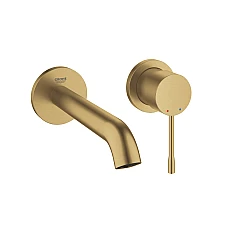 Смеситель для раковины GROHE Essence на 2 отверстия M-Size, золото матовое, 29192GN1