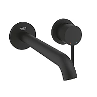 Смеситель для умывальника GROHE Essence L-Size на 2 отверстия, черный матовый, 29193KF1