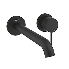 Змішувач для умивальника GROHE Essence L-Size на 2 отвори, чорний матовий, 29193KF1