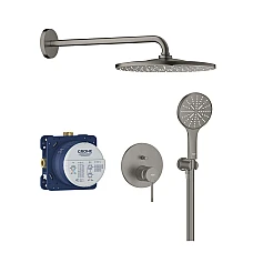 Душова система прихованого монтажу GROHE Essence Rainshower Mono 310, графіт матовий, 25287AL0