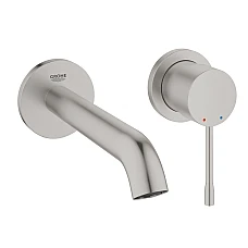 Змішувач для умивальника GROHE Essence M-Size на 2 отвори, суперсталь, 29192DC1