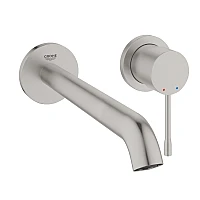 Змішувач для умивальника GROHE Essence L-Size на 2 отвори, суперсталь, 29193DC1