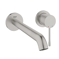 Змішувач для умивальника GROHE Essence L-Size на 2 отвори, суперсталь, 29193DC1