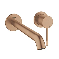 Змішувач для умивальника GROHE Essence L-Size на 2 отвори, золото брашоване, 29193DL1