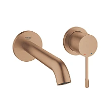 Змішувач для умивальника GROHE Essence M-Size на 2 отвори, золото брашоване, 29192DL1