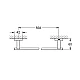 Тримач для рушника GROHE Essentials Cube 600 мм, графіт матовий, 40509AL1