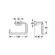Тримач туалетного паперу GROHE Essentials Cube, графіт матовий, 40507AL1