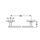 Полотенцедержатель GROHE Essentials Cube 600 мм, суперсталь, 40509DC1