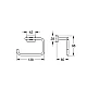 Держатель туалетной бумаги GROHE Essentials Cube, суперсталь, 40507DC1