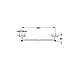 Тримач для рушника GROHE Essentials 500 мм, графіт матовий, 40688AL1