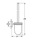 Ершик для унитаза GROHE Essentials, суперсталь, 40374DC1