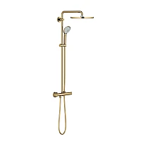 Душова система з термостатом GROHE Euphoria System 310, настінний монтаж, золото глянцеве, 26075GL0