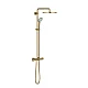 Душова система з термостатом GROHE Euphoria System 310, настінний монтаж, матове золото, 26075GN0