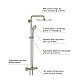 Душевая система с термостатом GROHE Euphoria System 310, настенный монтаж, суперсталь, 26075DC0