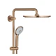 Душевая система с термостатом GROHE Euphoria System 310, настенный монтаж, золото брашоване, 26075DL0