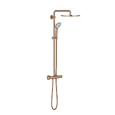 Душевая система с термостатом GROHE Euphoria System 310, настенный монтаж, золото брашоване, 26075DL0