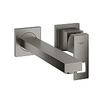 Змішувач для умивальника GROHE Eurocube M-Size на 2 отвори, графіт матовий, 23447AL0