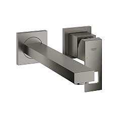 Змішувач для умивальника GROHE Eurocube M-Size на 2 отвори, графіт матовий, 23447AL0