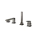 Змішувач для ванни GROHE Eurocube на 4 отвори, графіт матовий, 19897AL1