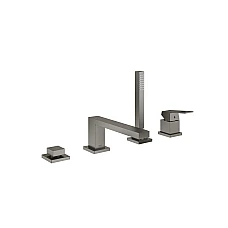 Змішувач для ванни GROHE Eurocube на 4 отвори, графіт матовий, 19897AL1