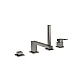 Змішувач для ванни GROHE Eurocube на 4 отвори, графіт матовий, 19897AL1