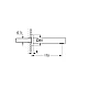 Вилив для ванни GROHE Eurocube 170 мм, суперсталь, 13303DC0