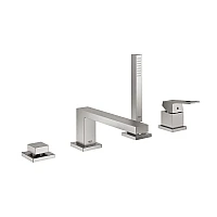 Змішувач для ванни GROHE Eurocube на 4 отвори, суперсталь, 19897DC1