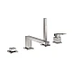 Змішувач для ванни GROHE Eurocube на 4 отвори, суперсталь, 19897DC1