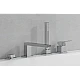 Змішувач для ванни GROHE Eurocube на 4 отвори, суперсталь, 19897DC1