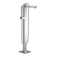Змішувач для ванни GROHE Eurocube підлогового монтажу, суперсталь, 23672DC1