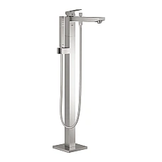 Смеситель для ванны GROHE Eurocube напольного монтажа, суперсталь, 23672DC1