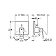 Смеситель скрытого монтажа GROHE Eurocube, суперсталь, 24062DC0