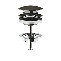 Донний клапан для раковини GROHE, push-open, графіт матовий, 65807AL0 