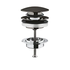 Донний клапан для раковини GROHE, push-open, графіт матовий, 65807AL0 