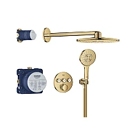 Прихована душова система GROHE Grohtherm SmartControl з Rainshower SmartActive 310, золото глянцеве, 34863GL0