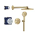 Прихована душова система GROHE Grohtherm SmartControl з Rainshower SmartActive 310, золото глянцеве, 34863GL0