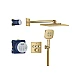 Скрытая душевая система GROHE Grohtherm SmartControl из Rainshower SmartActive 310 Cube, золото глянцевое, 34864GL0