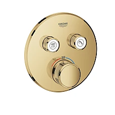 Термостат GROHE Grohtherm SmartControl прихованого монтажу на 2 виходи, золото глянцеве, 29119GL0