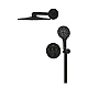 Душова система прихованого монтажу GROHE Grohtherm SmartControl Rainshower SmartActive 310, чорний матовий, 34863KF0