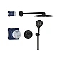 Душова система прихованого монтажу GROHE Grohtherm SmartControl Rainshower SmartActive 310, чорний матовий, 34863KF0