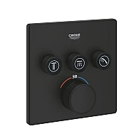 Термостат прихованого монтажу GROHE Grohtherm SmartControl на 3 споживачі, 102167KF00, чорний матовий