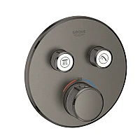 Термостат GROHE Grohtherm SmartControl прихованого монтажу на 2 виходи, графіт матовий, 29119AL0