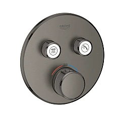 Термостат GROHE Grohtherm SmartControl прихованого монтажу на 2 виходи, графіт матовий, 29119AL0