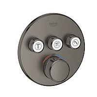 Термостат GROHE Grohtherm SmartControl прихованого монтажу на 3 виходи, графіт матовий, 29121AL0