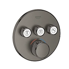 Термостат GROHE Grohtherm SmartControl прихованого монтажу на 3 виходи, графіт матовий, 29121AL0