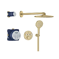 Душова система прихованого монтажу GROHE SmartControl 310, матове золото, 34863GN0