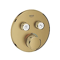 Термостат GROHE Grohtherm SmartControl прихованого монтажу на 2 виходи, золото матове, 29119GN0