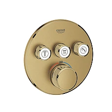 Термостат GROHE Grohtherm SmartControl прихованого монтажу на 3 виходи, золото матове, 29121GN0