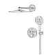 Душова система прихованого монтажу GROHE Grohtherm SmartControl Rainshower SmartActive 310, суперсталь, 34863DC0